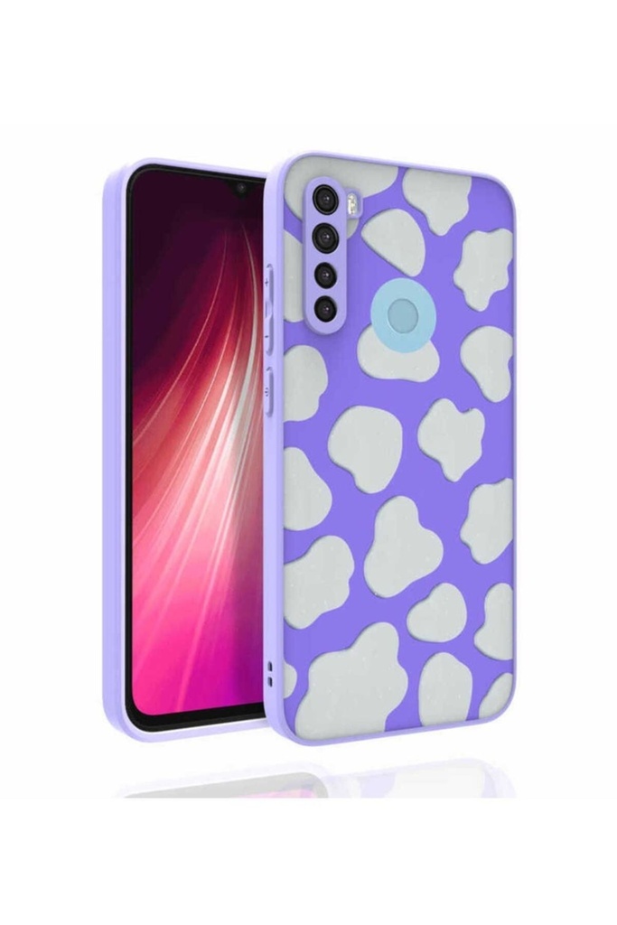 Xiaomi Redmi Note 8 Uyumlu Kılıf Desenli Kamera Korumalı Parlak Zore Nora Kapak