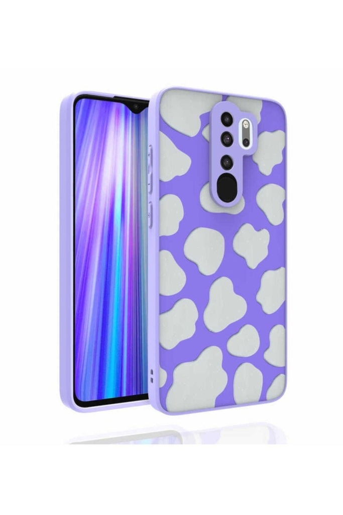 Xiaomi Redmi Note 8 Pro Uyumlu Kılıf Desenli Kamera Korumalı Parlak Zore Nora Kapak