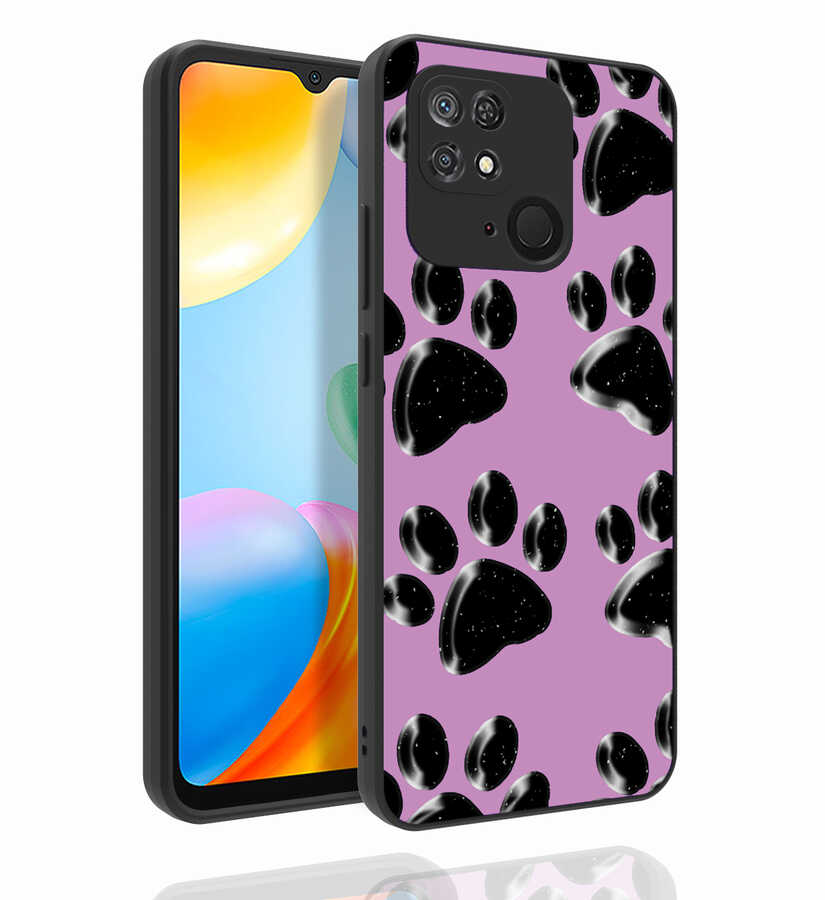 Xiaomi Redmi 10C Uyumlu Kılıf Desenli Kamera Korumalı Parlak Zore Nora Kapak