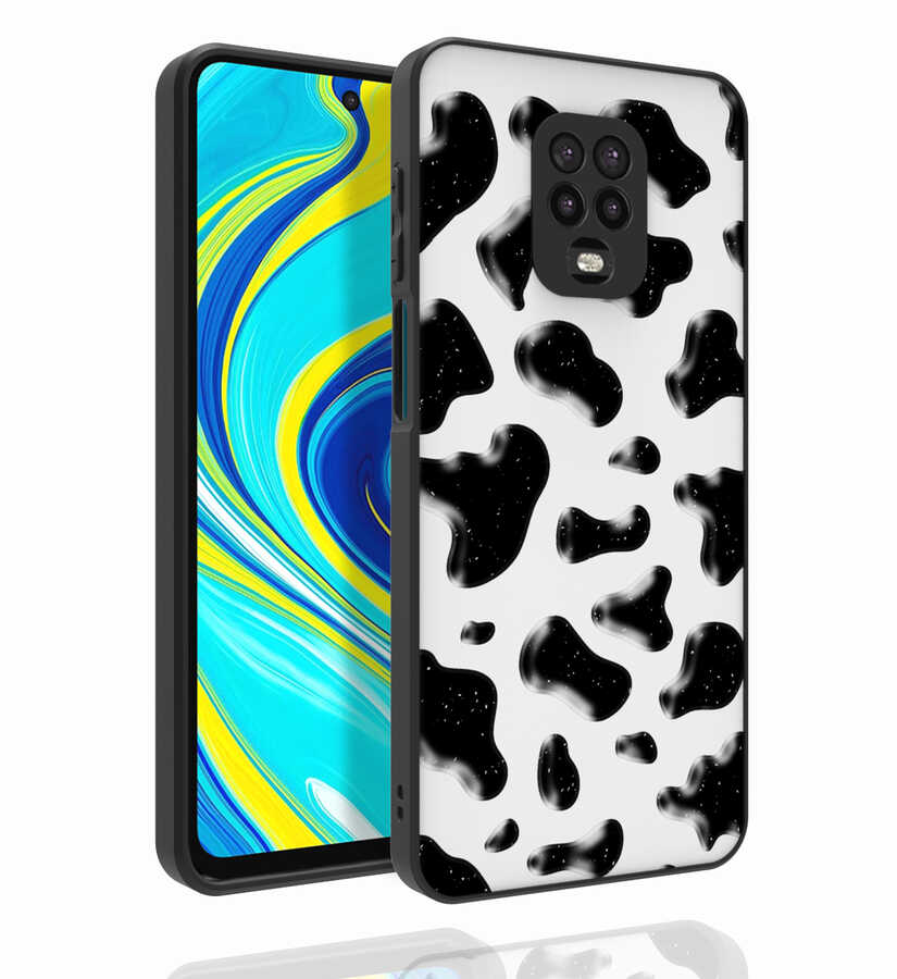 Xiaomi Redmi Note 9S Uyumlu Kılıf Desenli Kamera Korumalı Parlak Zore Nora Kapak