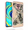 Xiaomi Redmi Note 9S Uyumlu Kılıf Desenli Kamera Korumalı Parlak Zore Nora Kapak