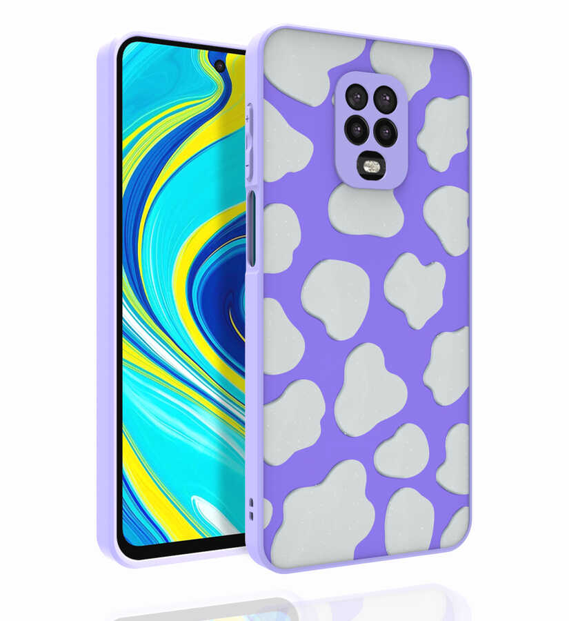Xiaomi Redmi Note 9S Uyumlu Kılıf Desenli Kamera Korumalı Parlak Zore Nora Kapak