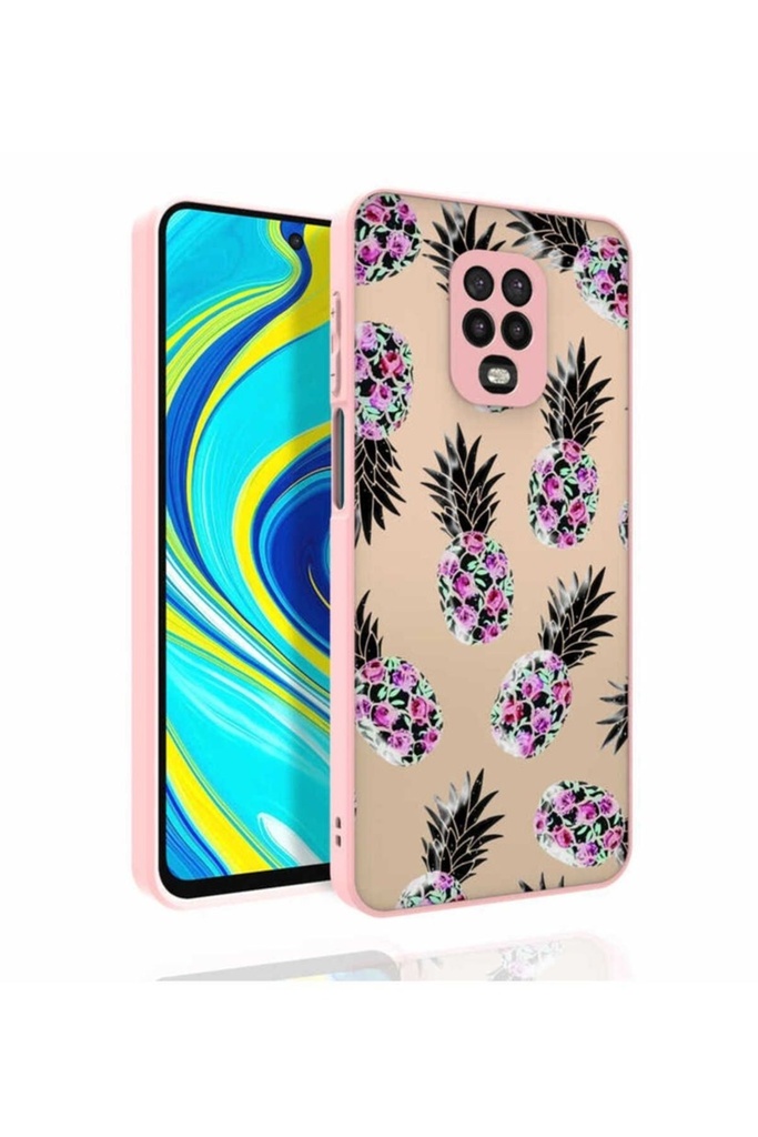 Xiaomi Redmi Note 9 Pro Uyumlu Kılıf Desenli Kamera Korumalı Parlak Zore Nora Kapak