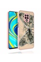 Xiaomi Redmi Note 9 Pro Uyumlu Kılıf Desenli Kamera Korumalı Parlak Zore Nora Kapak