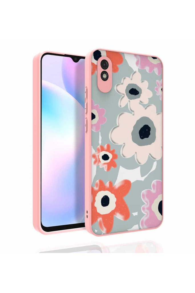 [RNZ-TA78087] Xiaomi Redmi Note 9 Pro Uyumlu Kılıf Desenli Kamera Korumalı Parlak Zore Nora Kapak (NO5)