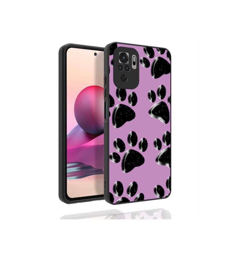 Xiaomi Redmi Note 10S Uyumlu Kılıf Desenli Kamera Korumalı Parlak Zore Nora Kapak