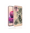 Xiaomi Redmi Note 10S Uyumlu Kılıf Desenli Kamera Korumalı Parlak Zore Nora Kapak