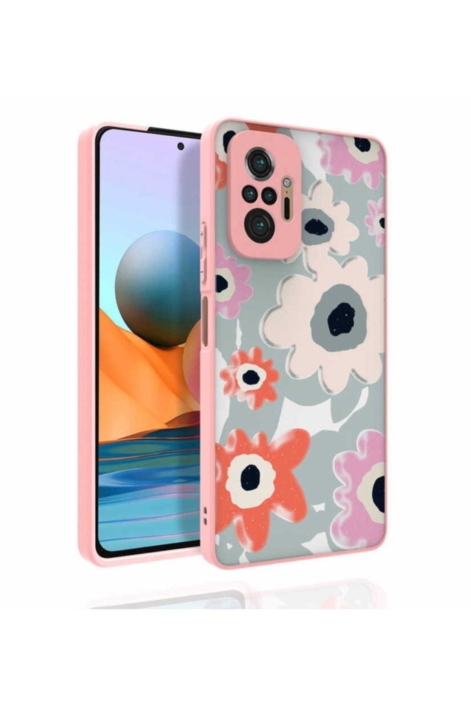 [RNZ-TA78105] Xiaomi Redmi Note 10 Pro Uyumlu Kılıf Desenli Kamera Korumalı Parlak Zore Nora Kapak (NO5)