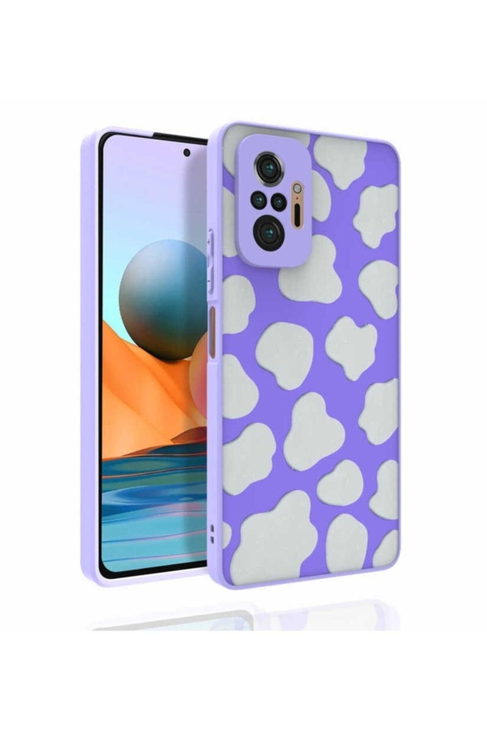 Xiaomi Redmi Note 10 Pro Uyumlu Kılıf Desenli Kamera Korumalı Parlak Zore Nora Kapak