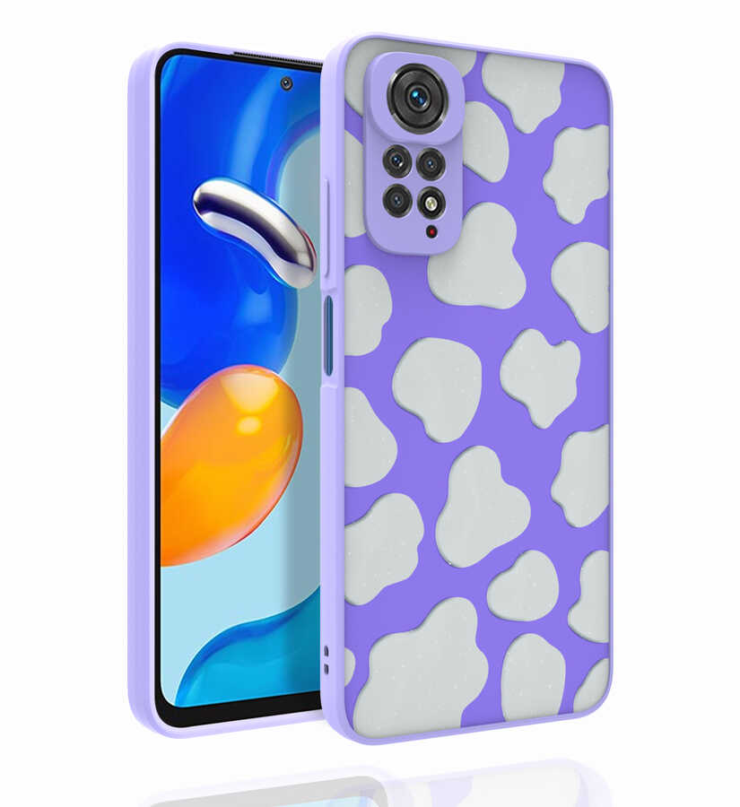Xiaomi Redmi Note 11S Global Uyumlu Kılıf Desenli Kamera Korumalı Parlak Zore Nora Kapak