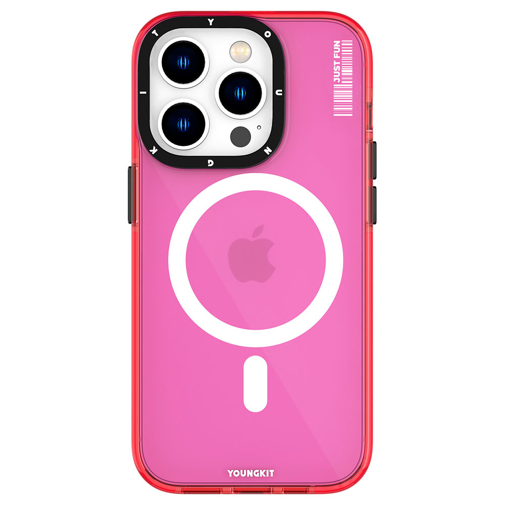 Apple iPhone 14 Pro Max Uyumlu Kılıf M-safe Şarj Özellikli YoungKit Crystal Color Serisi Kapak