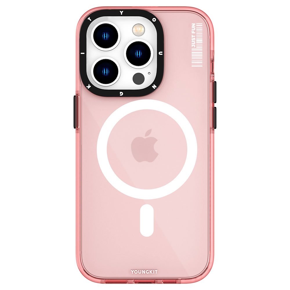 Apple iPhone 14 Pro Max Uyumlu Kılıf M-safe Şarj Özellikli YoungKit Crystal Color Serisi Kapak