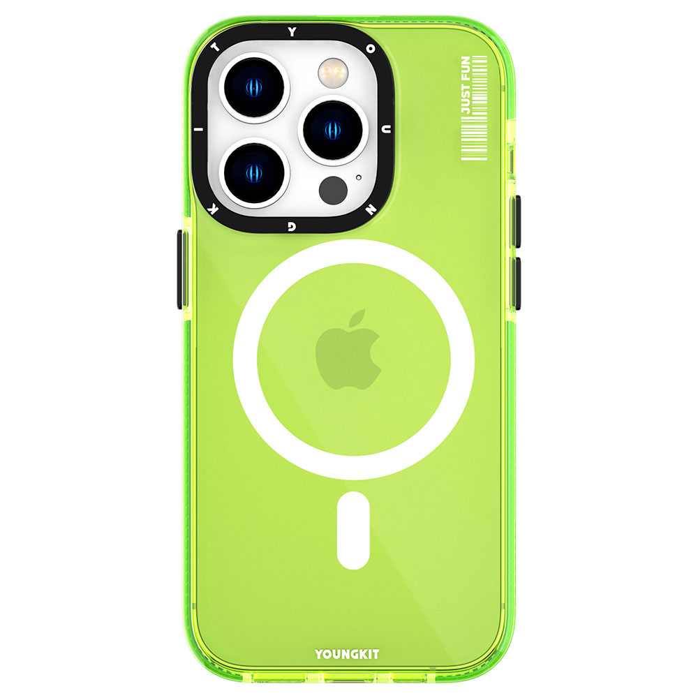 Apple iPhone 14 Pro Max Uyumlu Kılıf M-safe Şarj Özellikli YoungKit Crystal Color Serisi Kapak