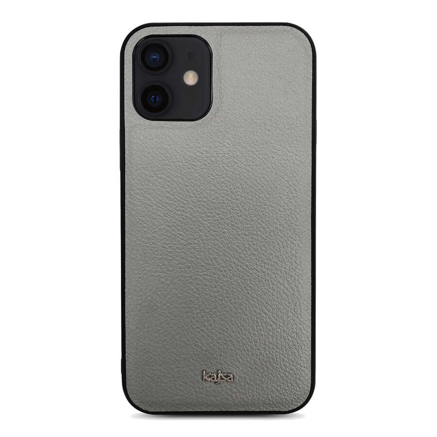Apple iPhone 12 Uyumlu Kılıf ​Kajsa Luxe Collection Hakiki Deri Kapak