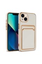 Apple iPhone 13 Uyumlu Kılıf Zore Bark Kartlıklı Kapak
