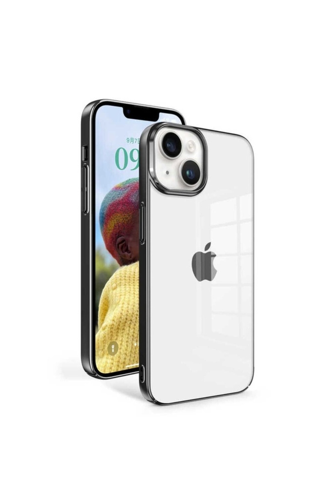 [RNZ-TA82196] Apple iPhone 14 Uyumlu Kılıf Zore Sun Kapak (Siyah)