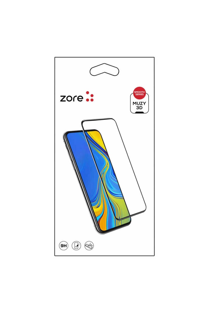 Oppo AX7 Uyumlu Zore 3D Muzy Temperli Cam Ekran Koruyucu