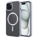 Apple iPhone 15 Plus Uyumlu Kılıf Mat Tasarımlı M-safe Wireless Şarj Özellikli Zore Mat Setro Kapak