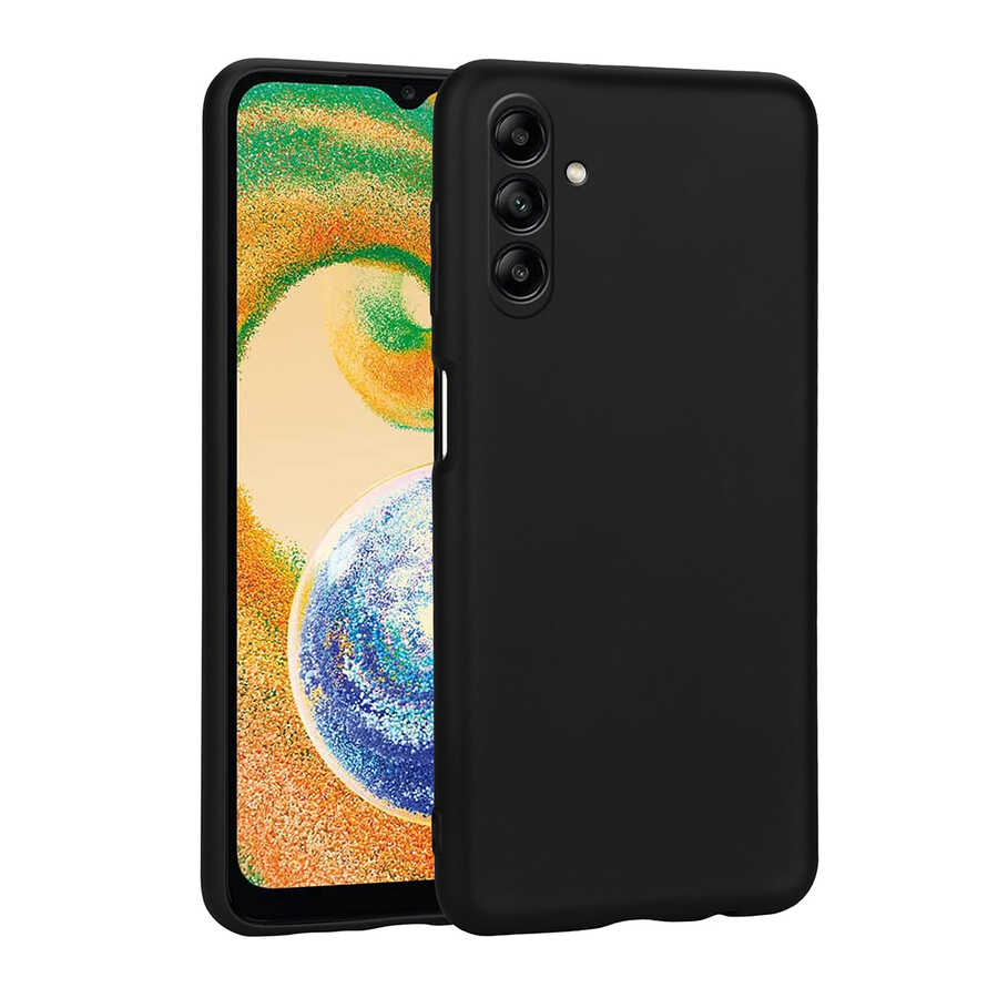 [RNZ-TA78357] Samsung Galaxy A04S Uyumlu Kılıf Zore Premier Silikon Kapak (Siyah)