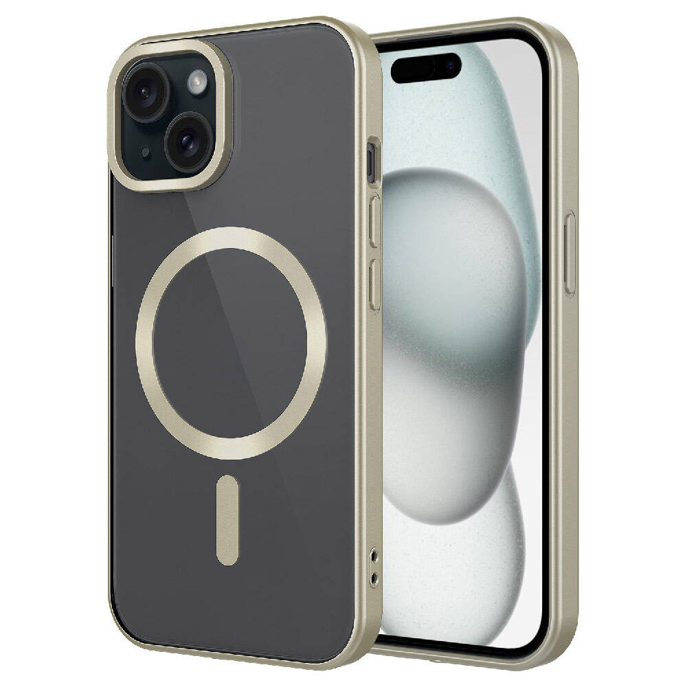 Apple iPhone 15 Plus Uyumlu Kılıf Mat Tasarımlı M-safe Wireless Şarj Özellikli Zore Mat Setro Kapak