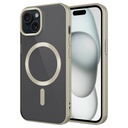 Apple iPhone 15 Plus Uyumlu Kılıf Mat Tasarımlı M-safe Wireless Şarj Özellikli Zore Mat Setro Kapak