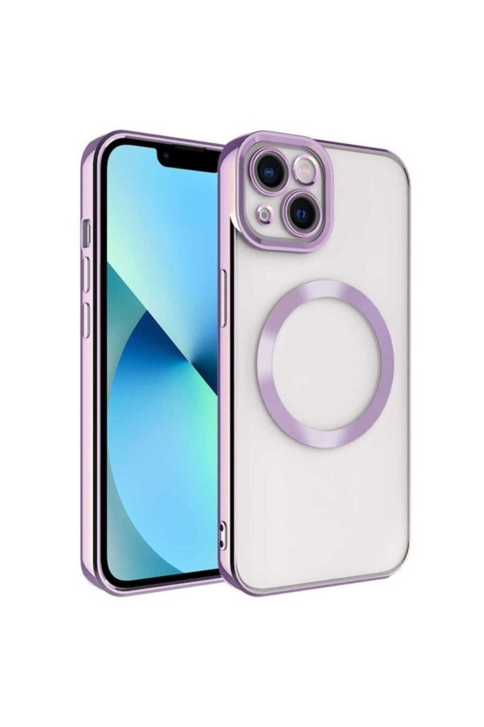 Apple iPhone 14 Uyumlu Kılıf M-safe Wireless Şarj Özellikli Zore Setro Silikon