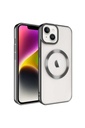 Apple iPhone 14 Uyumlu Kılıf M-safe Wireless Şarj Özellikli Zore Setro Silikon