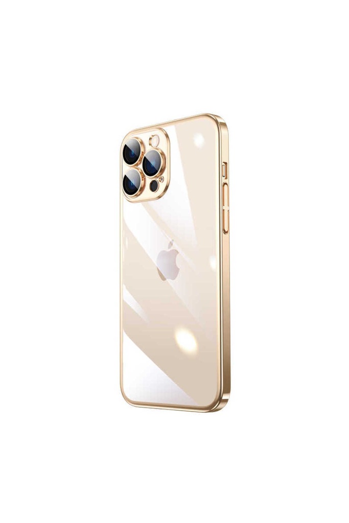 Apple iPhone 14 Pro Uyumlu Kılıf Sert PC Renkli Çerçeveli Zore Riksos Kapak