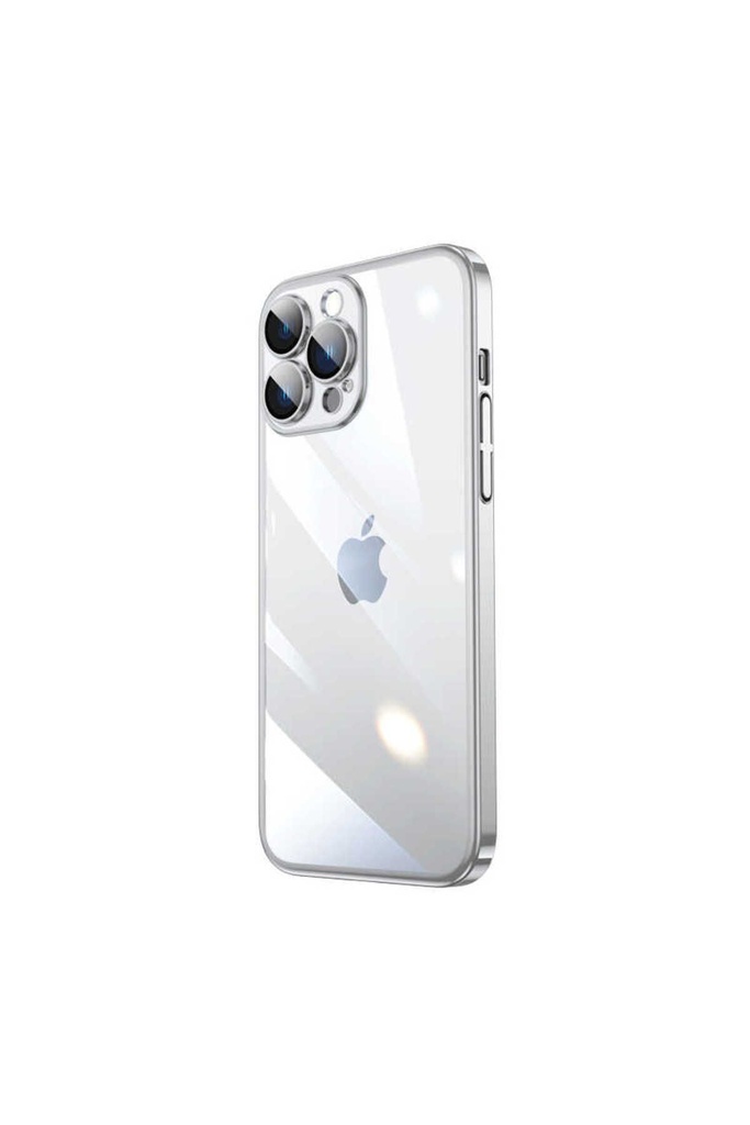 Apple iPhone 14 Pro Uyumlu Kılıf Sert PC Renkli Çerçeveli Zore Riksos Kapak