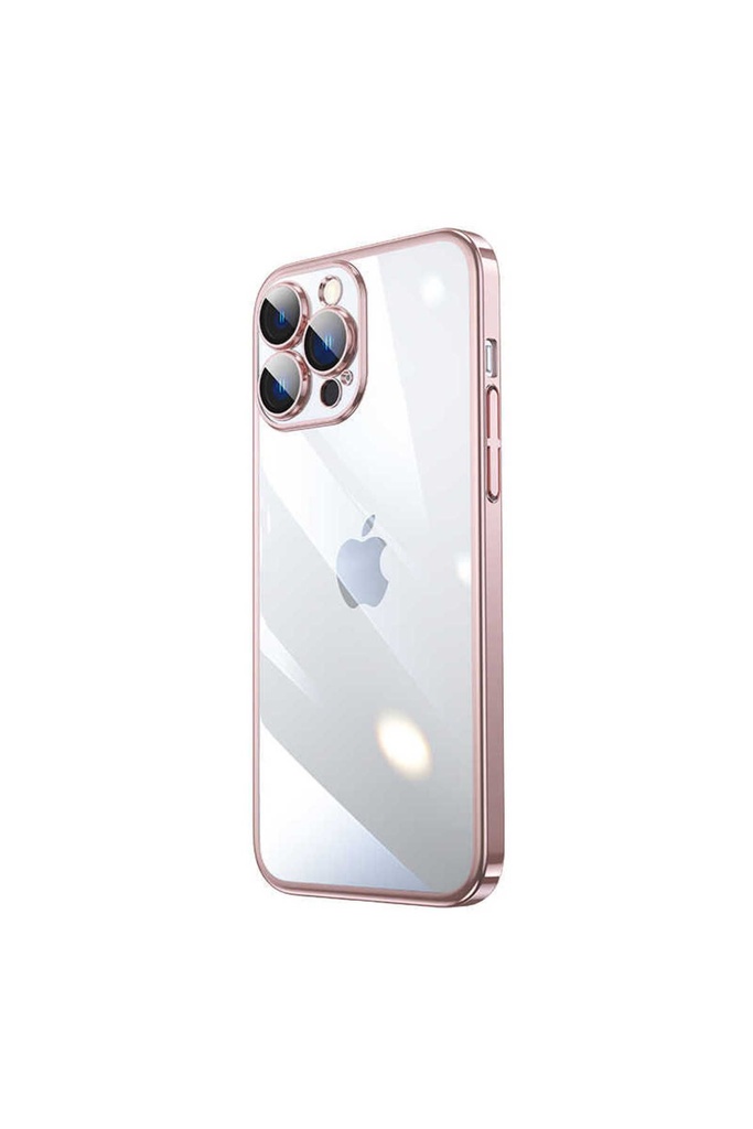 Apple iPhone 14 Pro Uyumlu Kılıf Sert PC Renkli Çerçeveli Zore Riksos Kapak