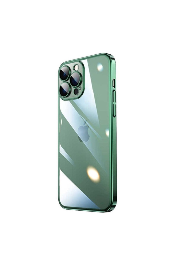 Apple iPhone 14 Pro Max Uyumlu Kılıf Sert PC Renkli Çerçeveli Zore Riksos Kapak