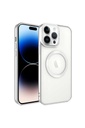 Apple iPhone 14 Pro Max Uyumlu Kılıf M-safe Wireless Şarj Özellikli Zore Setro Silikon