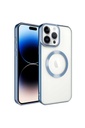 Apple iPhone 14 Pro Max Uyumlu Kılıf M-safe Wireless Şarj Özellikli Zore Setro Silikon