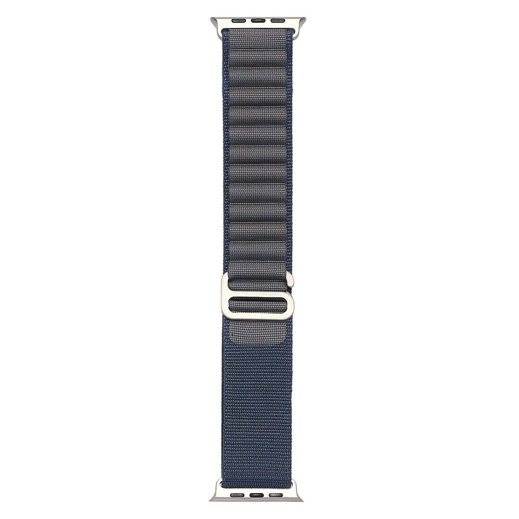 Apple Watch 7 41mm Uyumlu Kordon Alpine Hasır Örgü Zore KRD-74 Kumaş Kayış