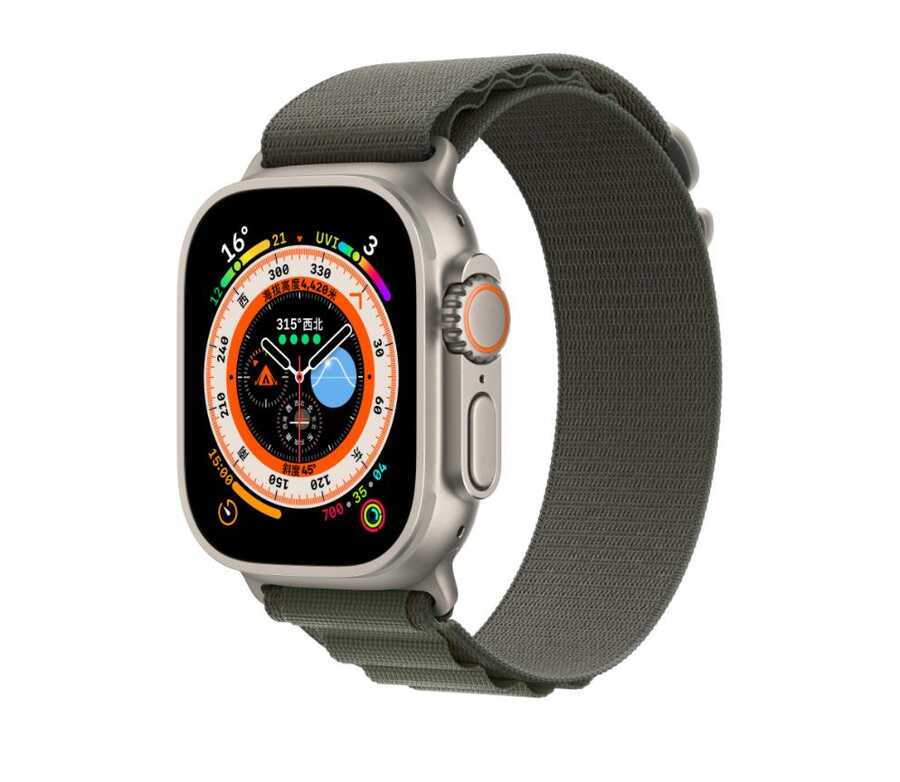 Apple Watch 7 41mm Uyumlu Kordon Alpine Hasır Örgü Zore KRD-74 Kumaş Kayış