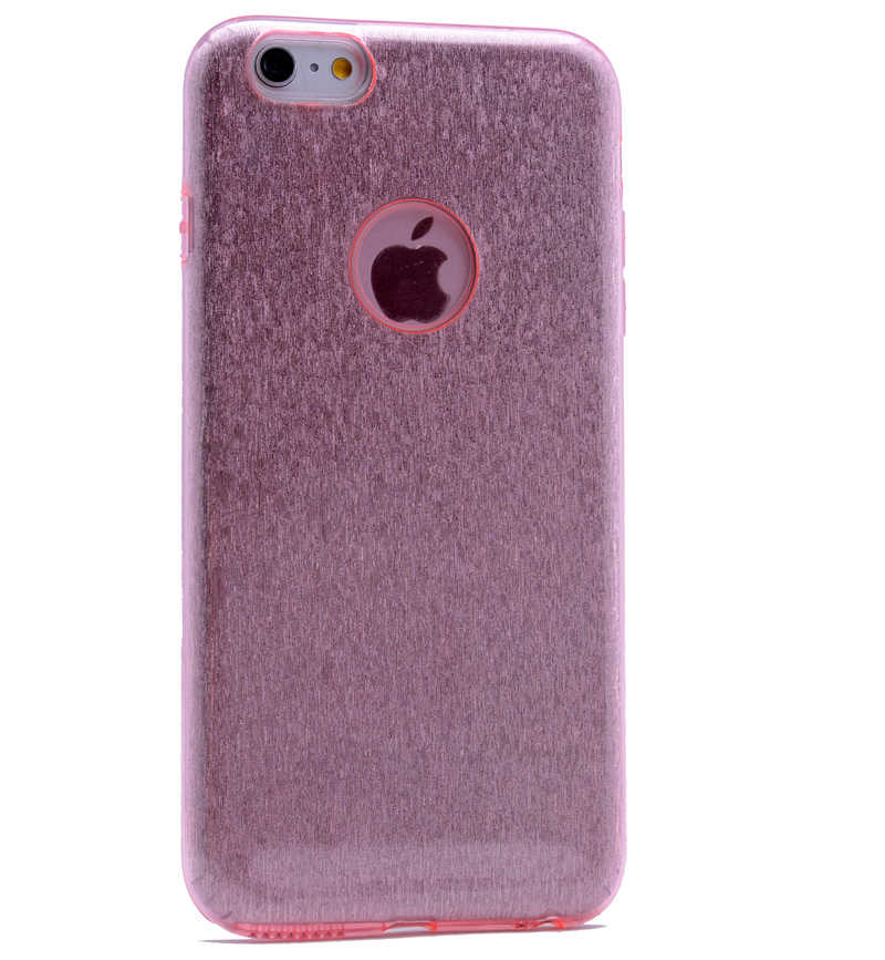 [RNZ-TA6125] Apple iPhone 7 Plus Uyumlu Kılıf Zore Shining Silikon (Siyah)