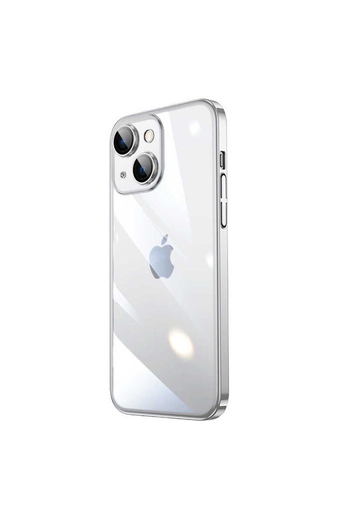 Apple iPhone 14 Uyumlu Kılıf Sert PC Renkli Çerçeveli Zore Riksos Kapak