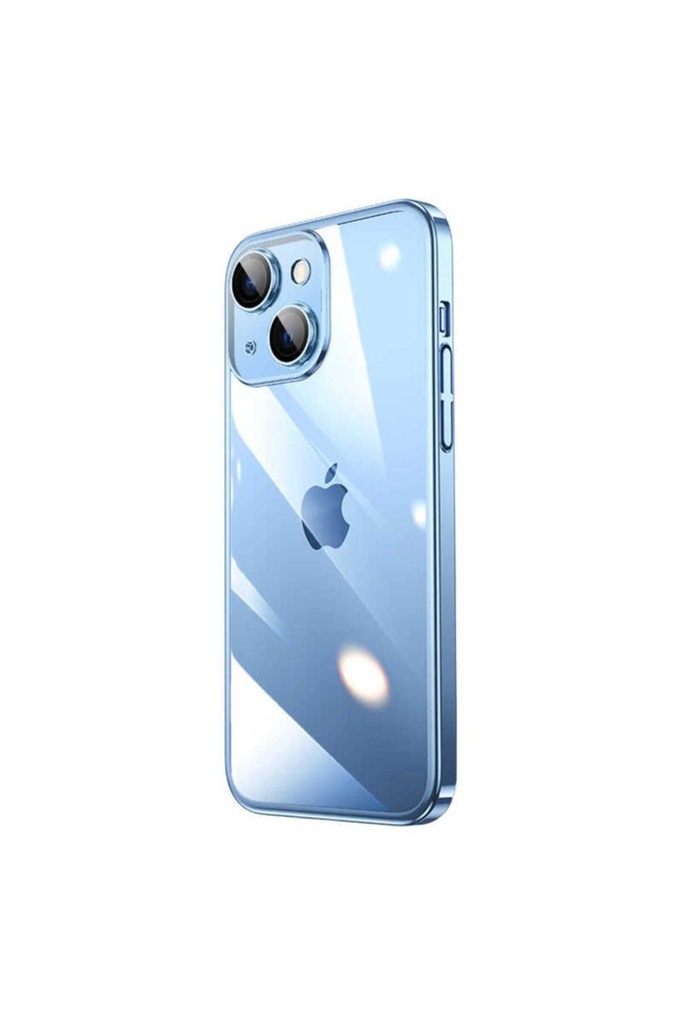 Apple iPhone 14 Uyumlu Kılıf Sert PC Renkli Çerçeveli Zore Riksos Kapak