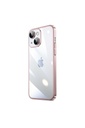 Apple iPhone 14 Uyumlu Kılıf Sert PC Renkli Çerçeveli Zore Riksos Kapak