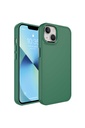 Apple iPhone 13 Uyumlu Kılıf Metal Çerçeve ve Buton Tasarımlı Sert Zore Botox Kapak