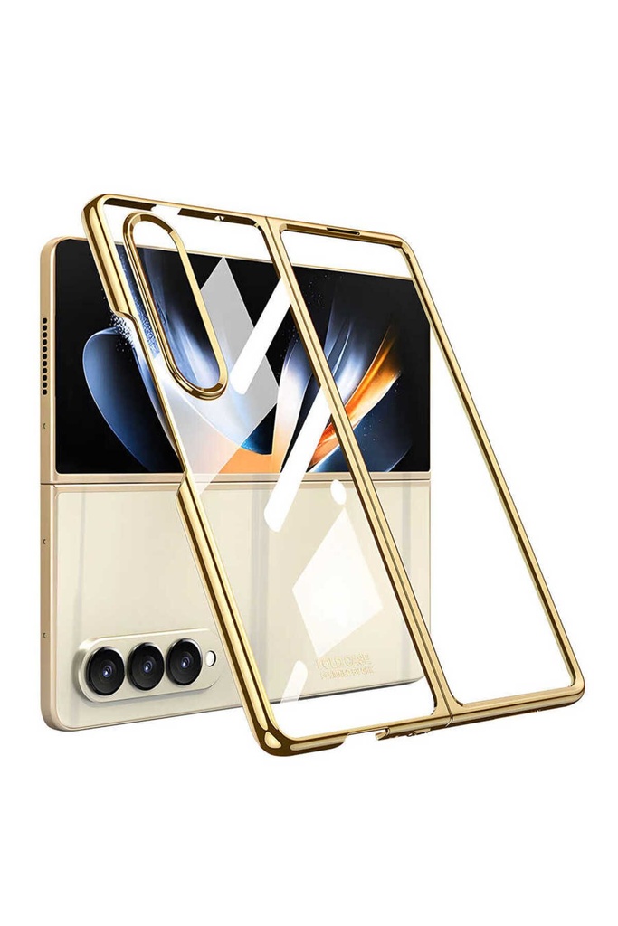 Samsung Galaxy Z Fold 4 Uyumlu Kılıf Zore Full Camlı Kıpta Kapak