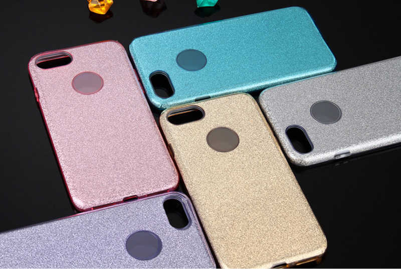 [RNZ-TA6132] Apple iPhone 8 Uyumlu Kılıf Zore Shining Silikon (Siyah)