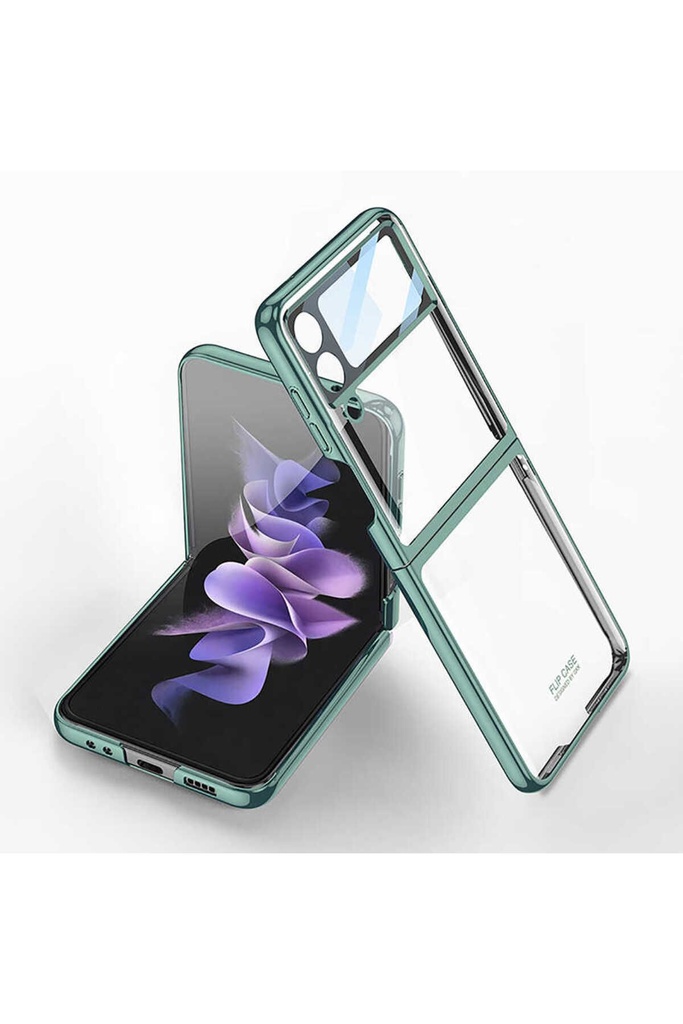 Samsung Galaxy Z Flip 4 Uyumlu Kılıf Zore Kıpta Lensli Kapak