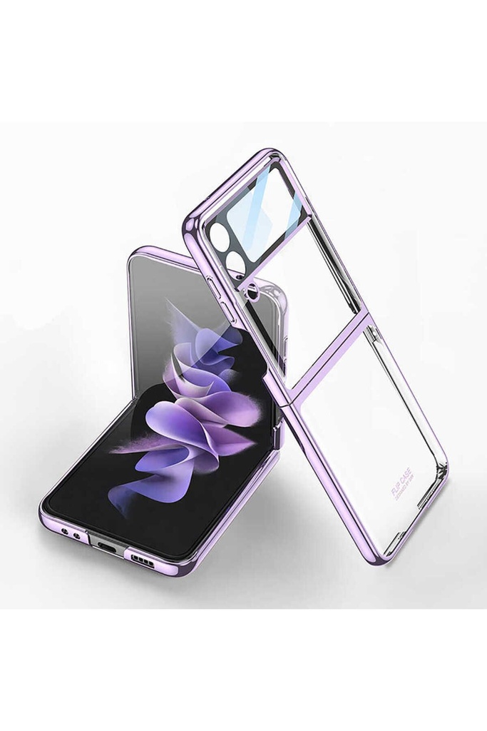 Samsung Galaxy Z Flip 4 Uyumlu Kılıf Zore Kıpta Lensli Kapak