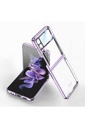 Samsung Galaxy Z Flip 4 Uyumlu Kılıf Zore Kıpta Lensli Kapak