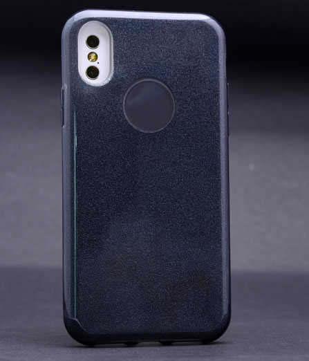 [RNZ-TA6139] Apple iPhone X Uyumlu Kılıf Zore Shining Silikon (Siyah)