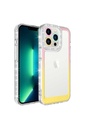 Apple iPhone 14 Pro Max Uyumlu Kılıf Simli ve Renk Geçiş Tasarımlı Lens Korumalı Zore Park Kapak