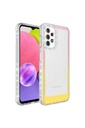 Samsung Galaxy A33 5G Uyumlu Kılıf Simli ve Renk Geçiş Tasarımlı Lens Korumalı Zore Park Kapak
