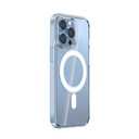 Apple iPhone 15 Pro Max Uyumlu Kılıf M-safe Şarj Özellikli Şeffaf Sert PC Zore Embos Kapak