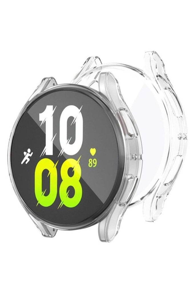 Samsung Galaxy Watch 5 40mm Uyumlu Silikon TPU Kasa ve Ekran Koruyucu Zore Watch Gard 15